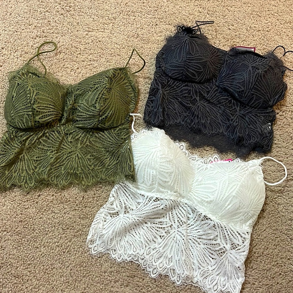 Lace Crop Bra Top 🔥